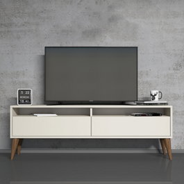 Hanah Home Best 2 Mueble de TV Crema